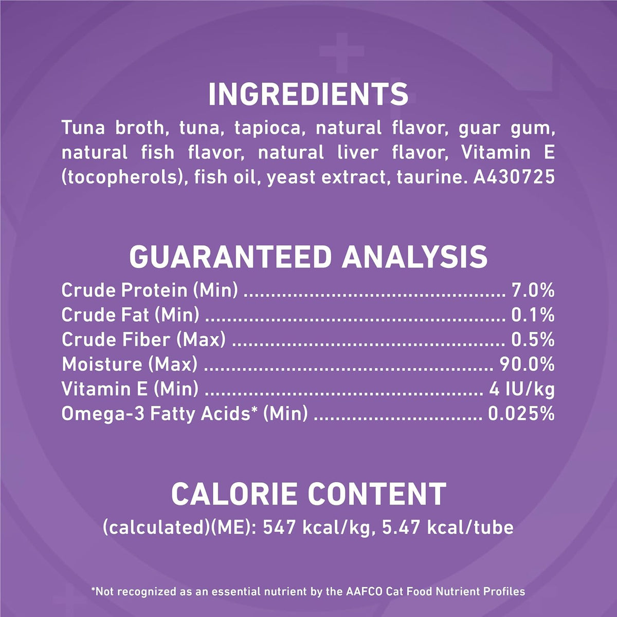 Close up of Purina One Immune Support puree tube