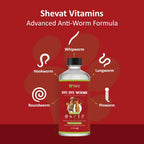 Liquid dewormer for cats and dogs chicken flavor pet supplement bottle