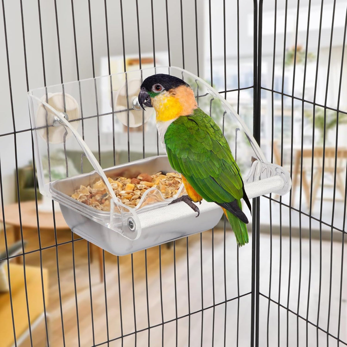 Hypeety bird feeder hardware and tool-free installation components