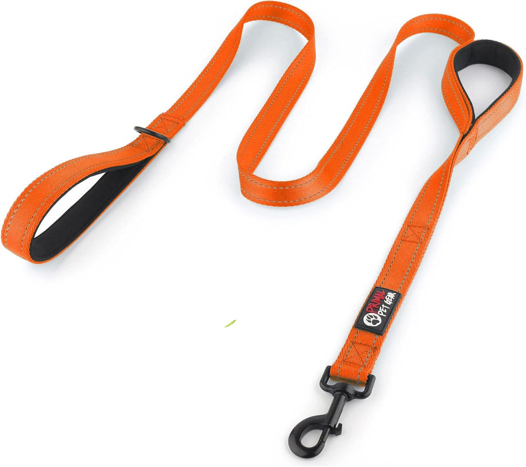 Primal Pet Gear Dog Leash 6ft Long,Traffic Padded Two Handle,Heavy Duty,Reflective Double Handles Lead for Control Safety Training,Leashes for Large Dogs or Medium Dogs,Dual Handles Leads(Black) - Image 14