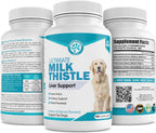 Bottle of 100 chewable tablets for pet liver support