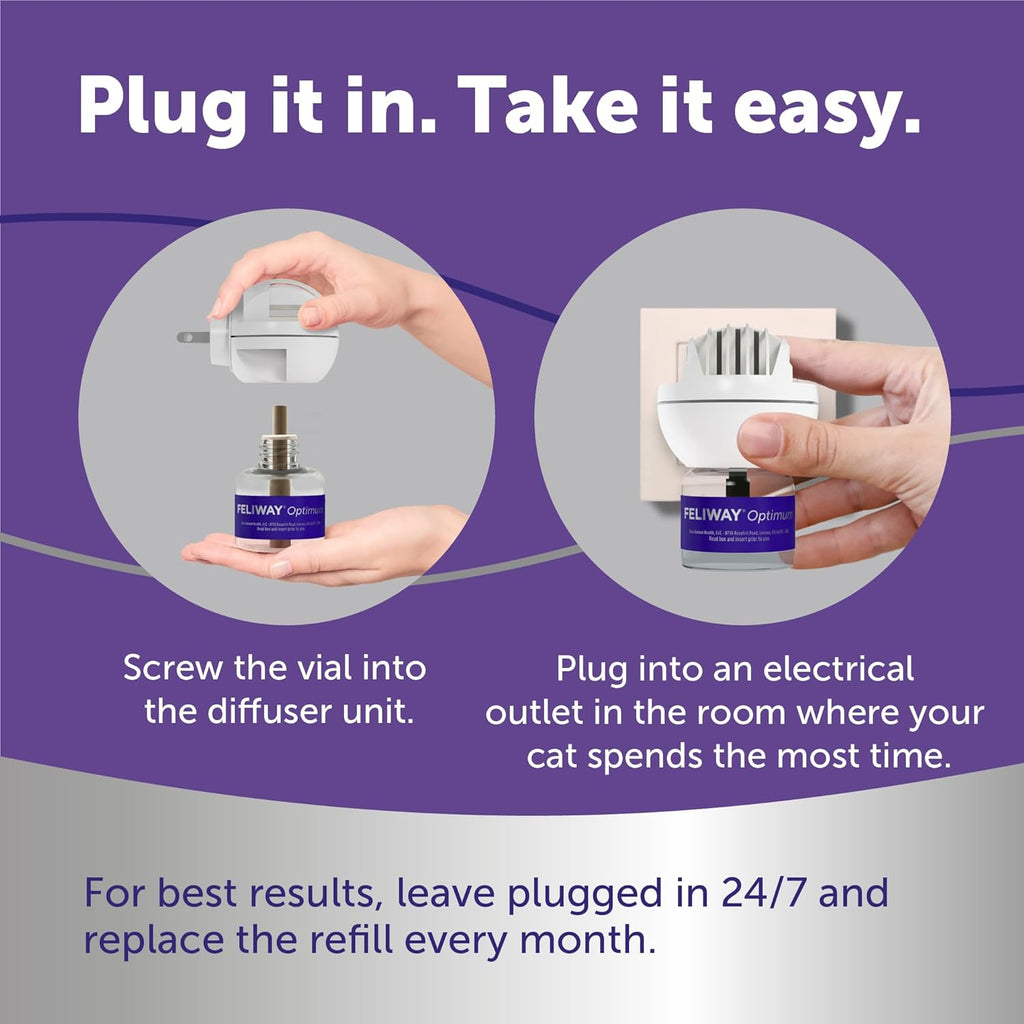 Feline soothing therapy refills for stopping scratching and fighting between cats