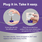 Feline soothing therapy refills for stopping scratching and fighting between cats