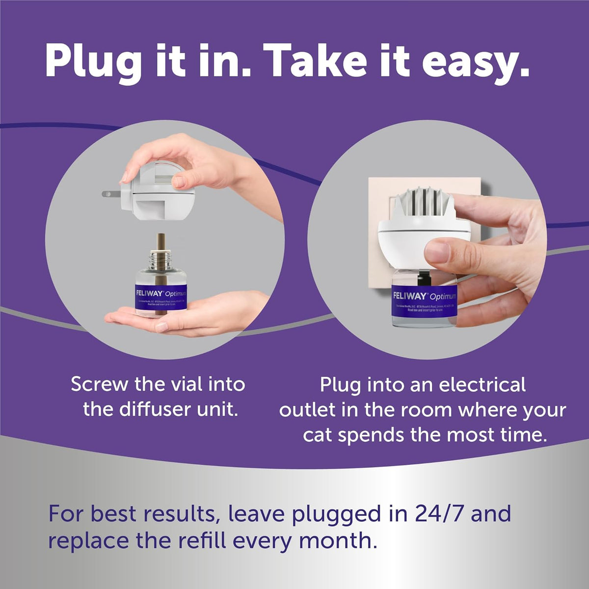 Feline soothing therapy refills for stopping scratching and fighting between cats