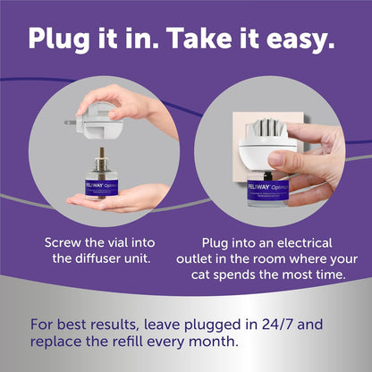 Feline soothing therapy refills for stopping scratching and fighting between cats