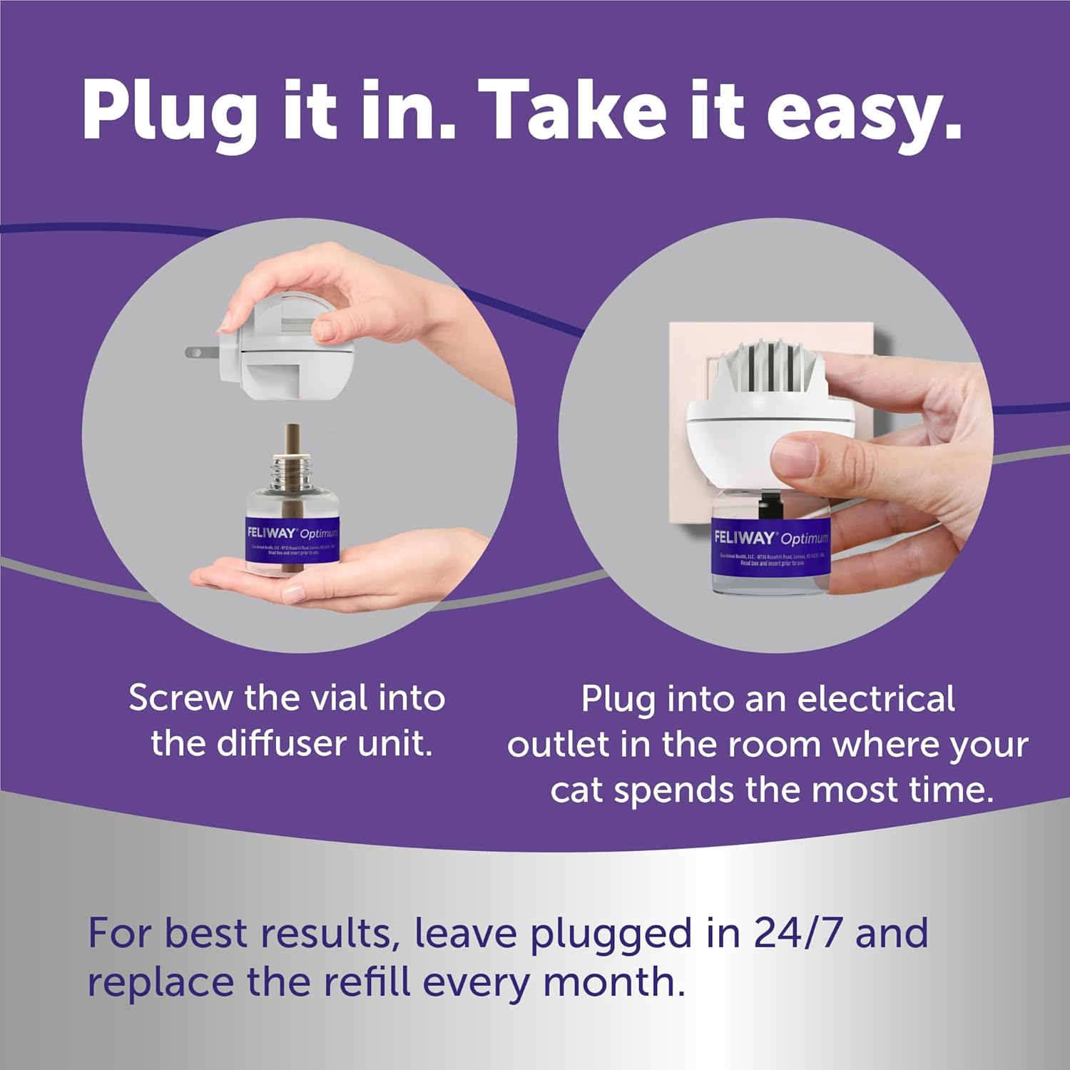 FELIWAY Optimum forty eight milliliter dual refill pack display