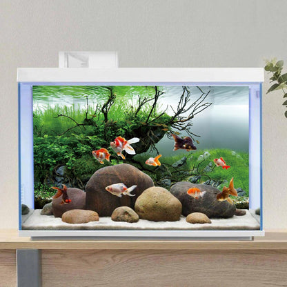 Thickened reusable vinyl underwater landscape backdrop for large aquascape setups