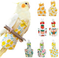 QBLEEV bird diaper front view showing cute lemon pattern and bow