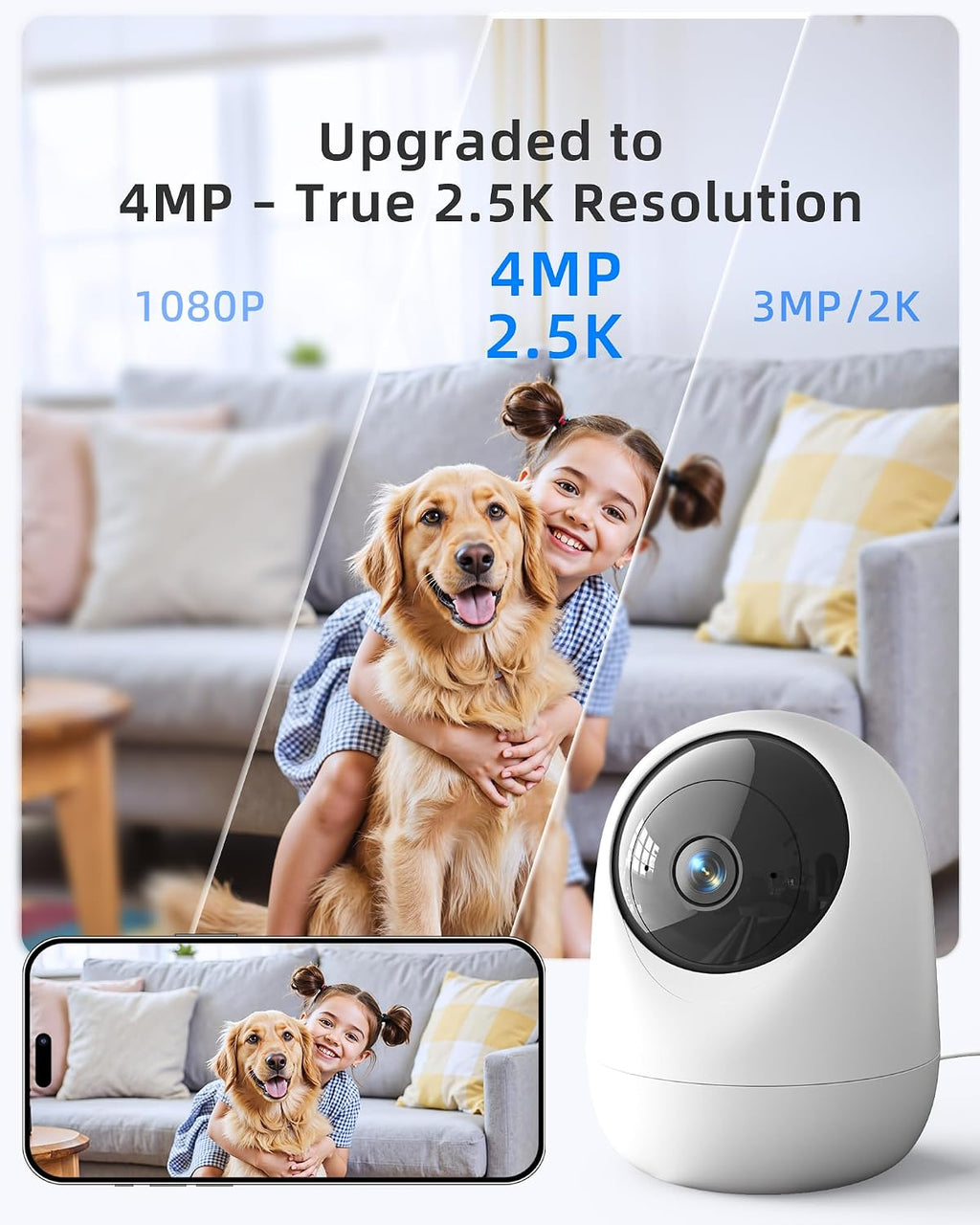 Andyssey smart home camera with privacy mode activated
