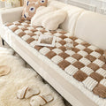 Homerefrom funny fuzzy pet couch cover front view protective sofa mat for dogs