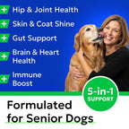 BARK&SPARK chicken flavored dog supplement treats for skin and coat