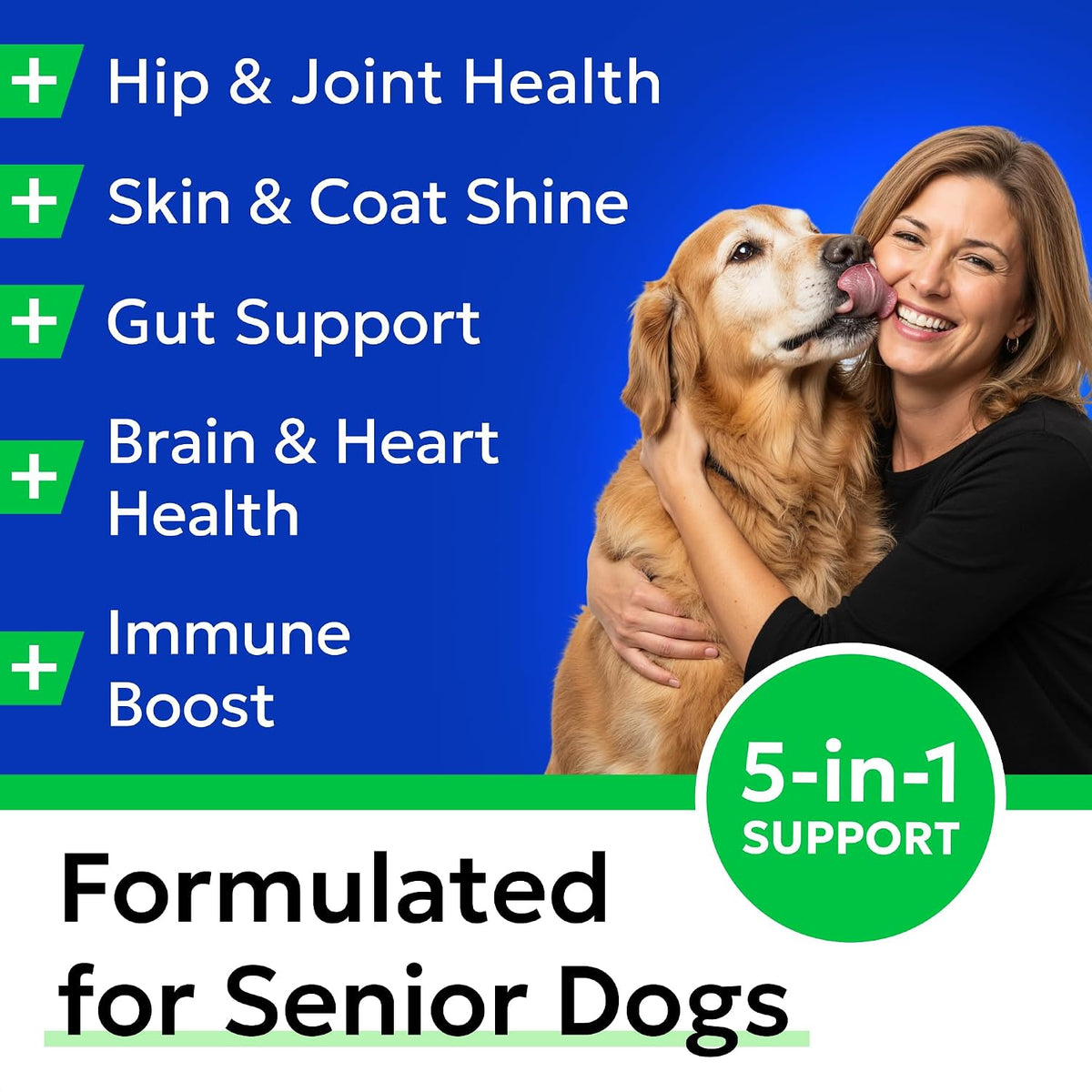 BARK&SPARK chicken flavored dog supplement treats for skin and coat