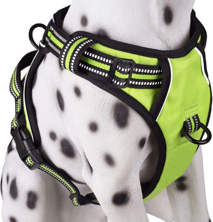 PoyPet No Pull Dog Harness, Reflective Comfortable Vest Harness with Front & Back 2 Leash Attachments and Easy Control Handle Adjustable Soft Padded Pet Vest for Small Medium Large Dogs (Mint Blue,M) - Image 13