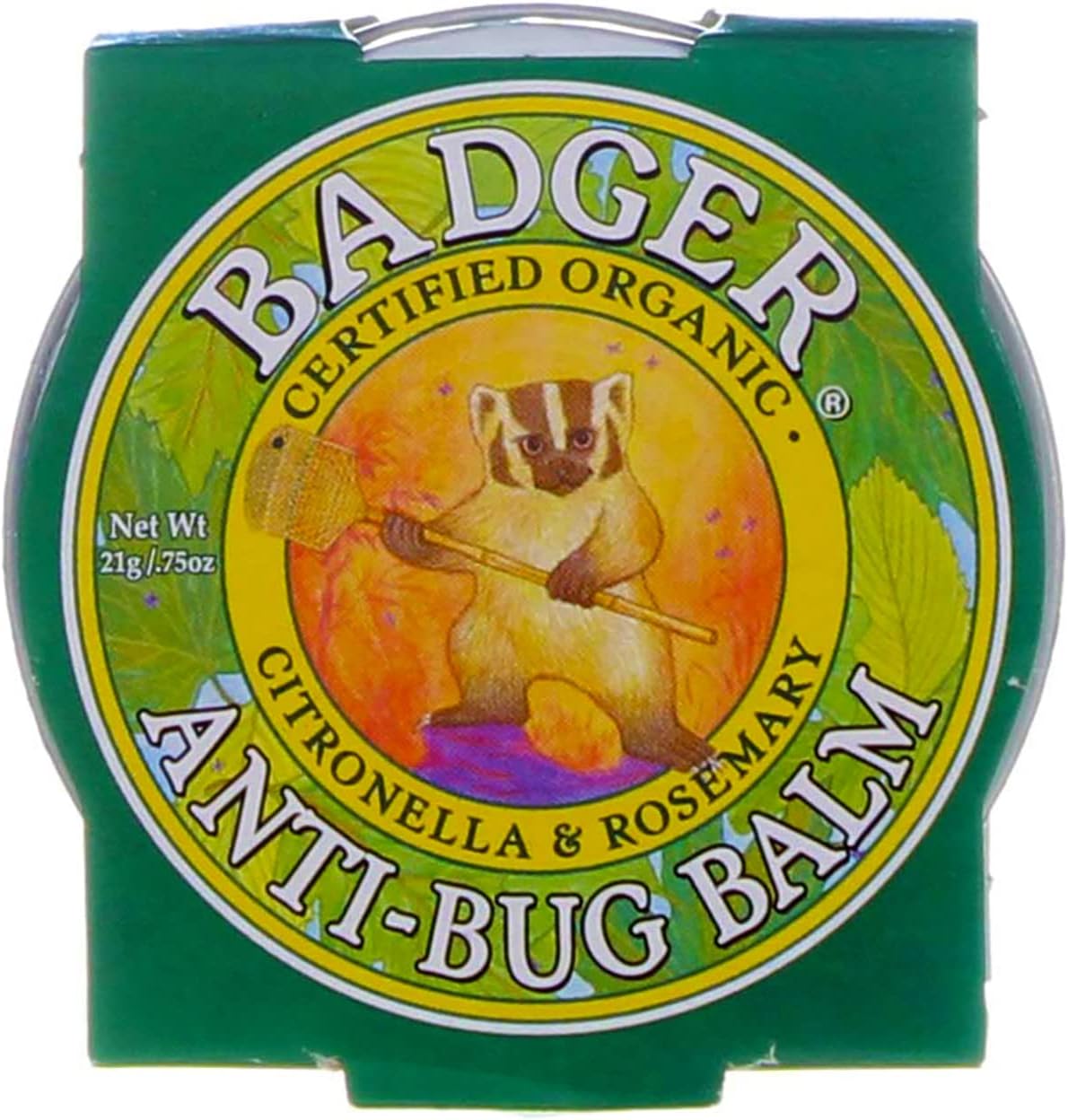 Badger Anti Bug Balm 0.75 Ounce three pack front view authentic organic mosquito repellent