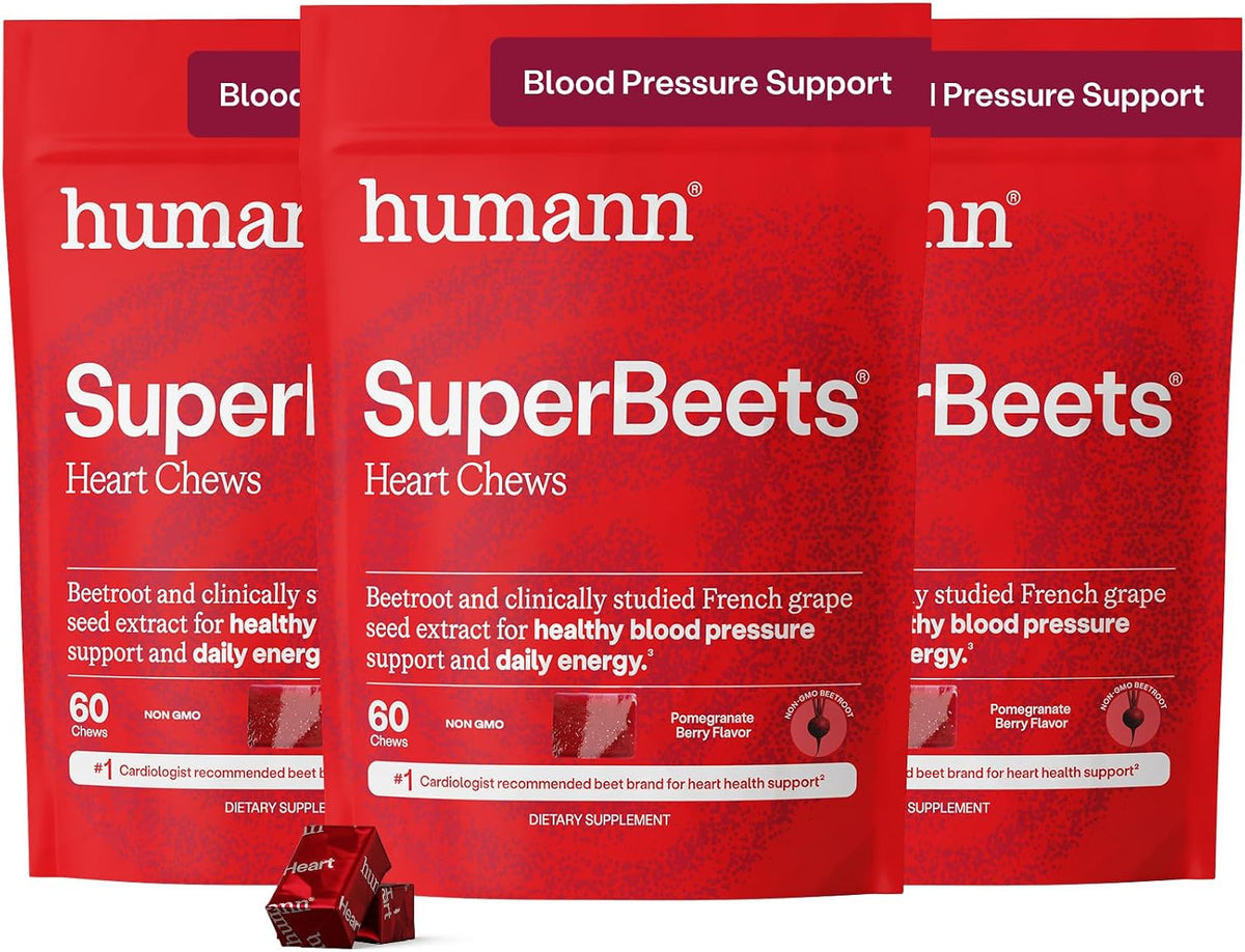 Humann SuperBeets Heart Chews, Pomegranate Berry Flavor, 60 Ct - Image 14