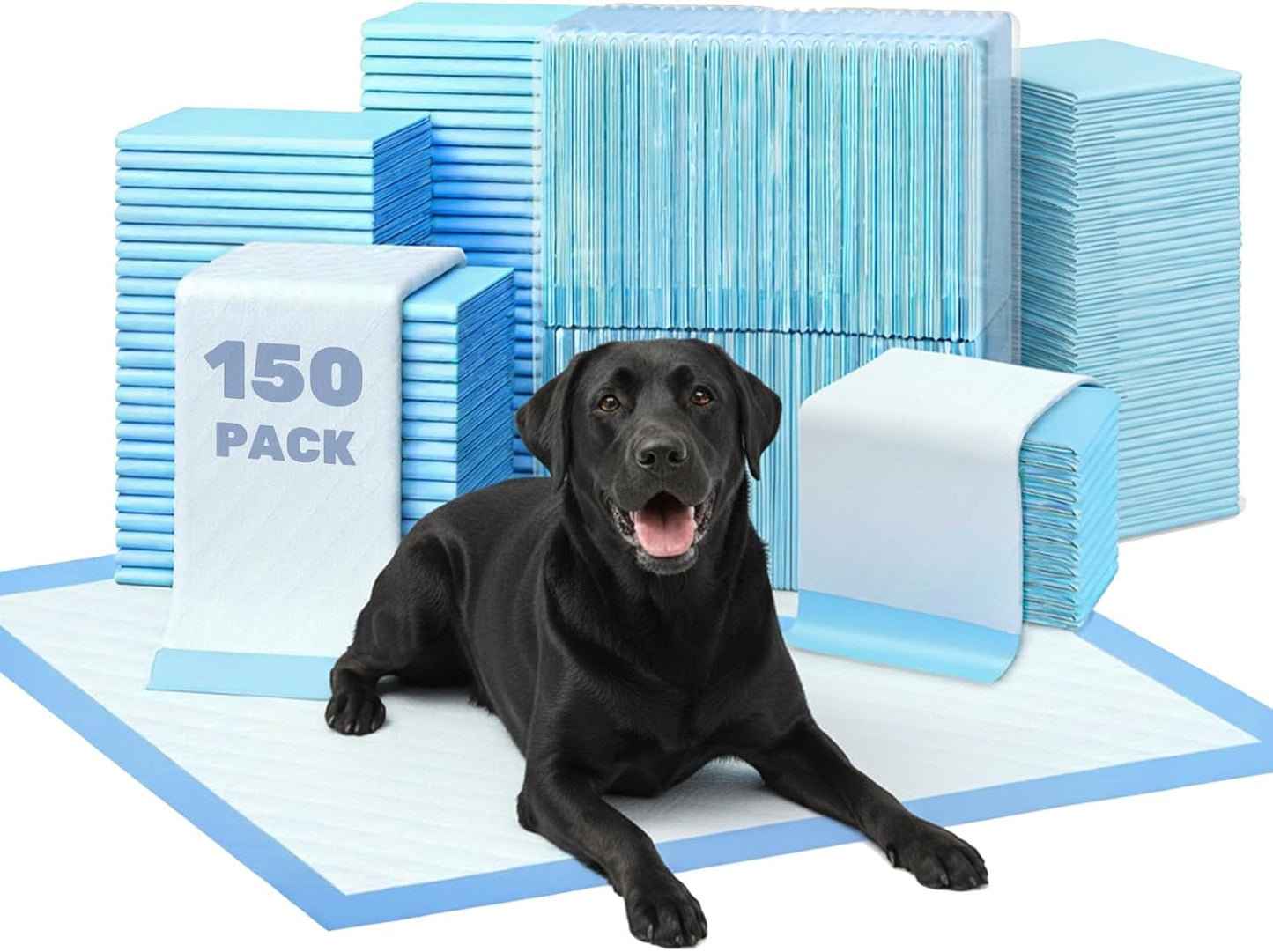 FluffyDream Super Absorbent Waterproof Dog and Puppy Pet Training Pad, Housebreaking Pet Pad,Blue (17.6"x23.6" (50PCS)) - Image 11