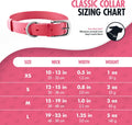 Pink Tuff Pupper waterproof dog collar on white background