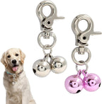 Lifestyle view of the Waziaqoc premium jewelry accessory bell designed for comfortable everyday wear on cats and dogs.