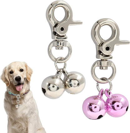 Lifestyle view of the Waziaqoc premium jewelry accessory bell designed for comfortable everyday wear on cats and dogs.