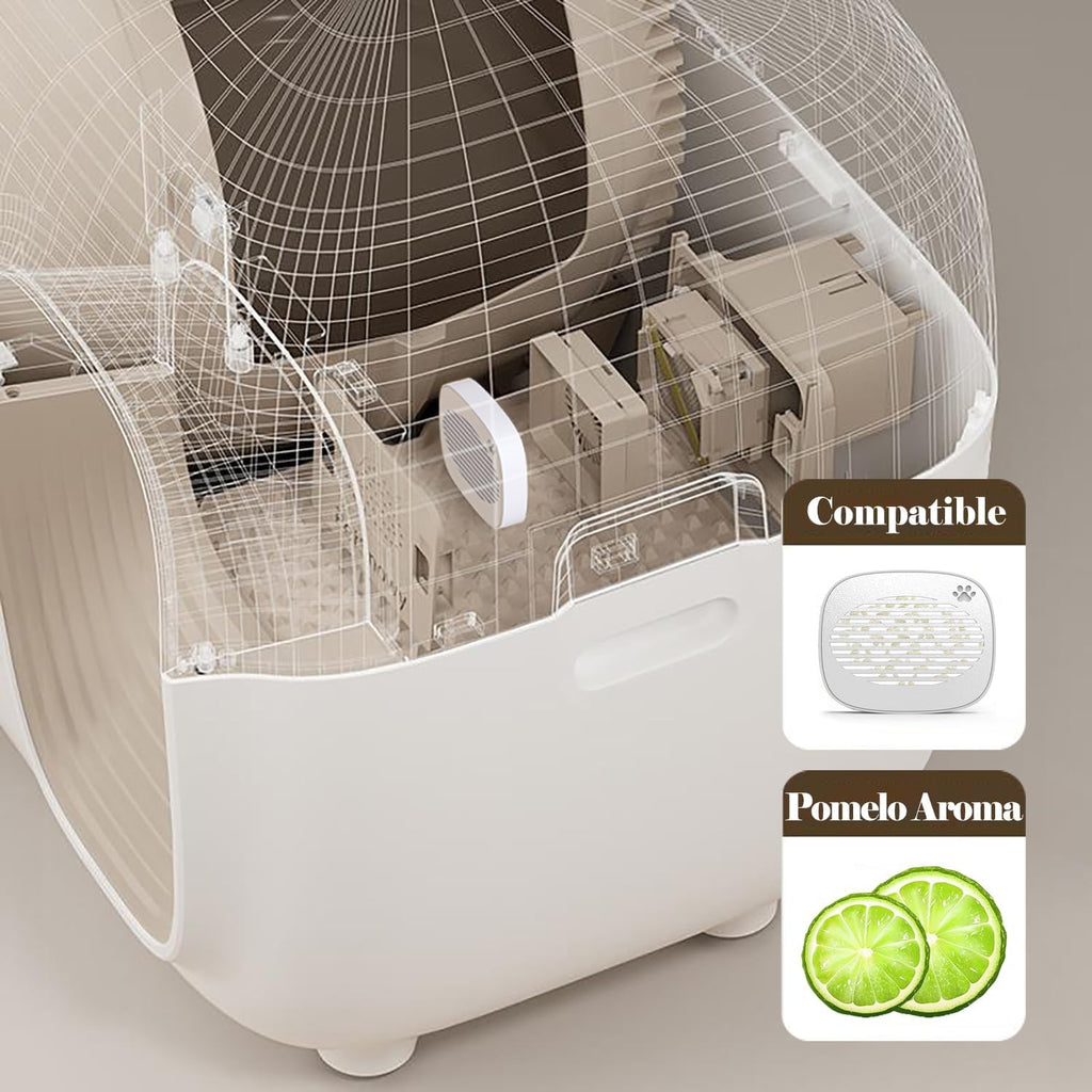 Three pieces of PetSnowy compatible pomelo scent odor removing inserts