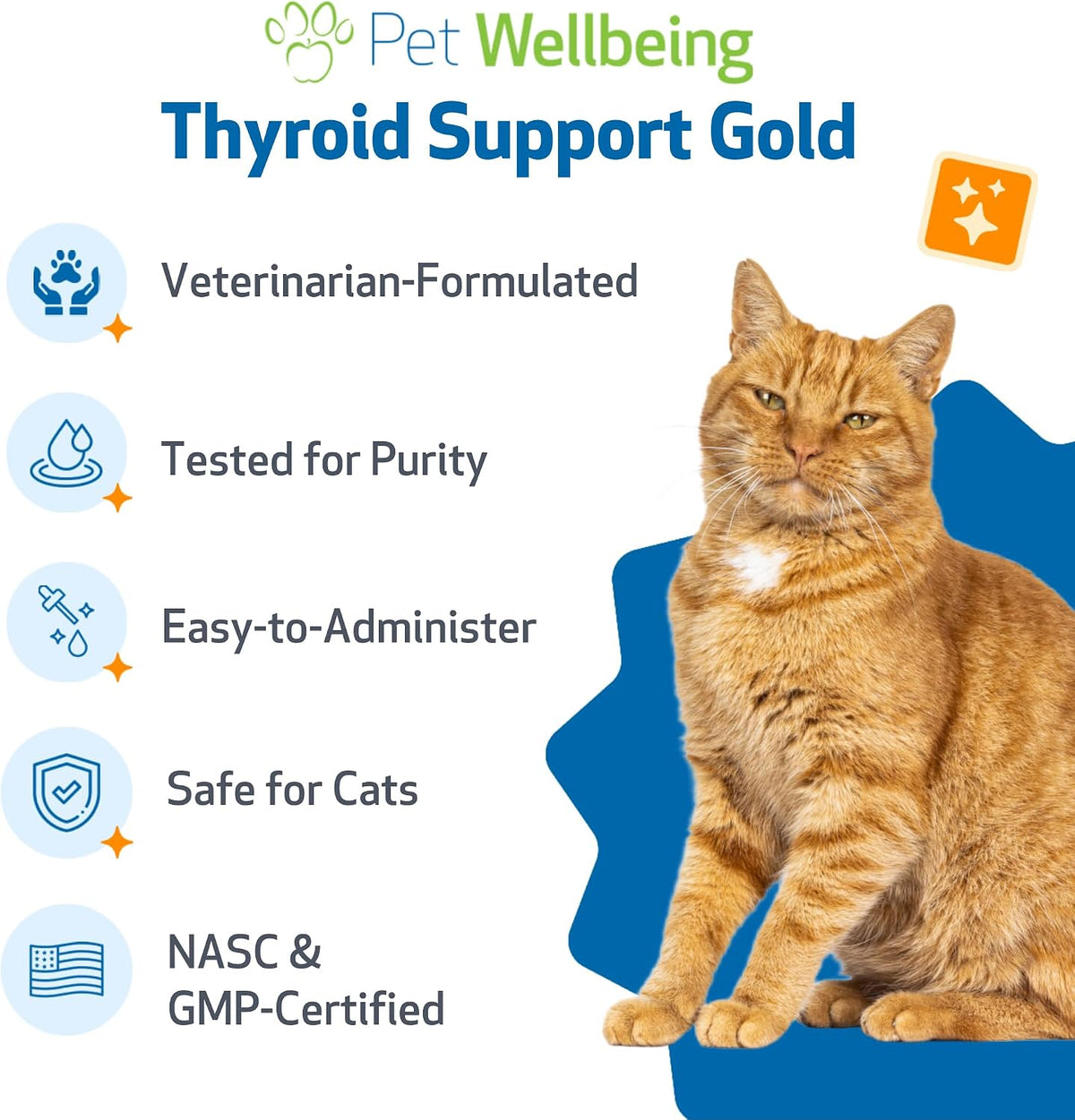 Pet Wellbeing Thyroid Support Gold natural bacon flavor detail