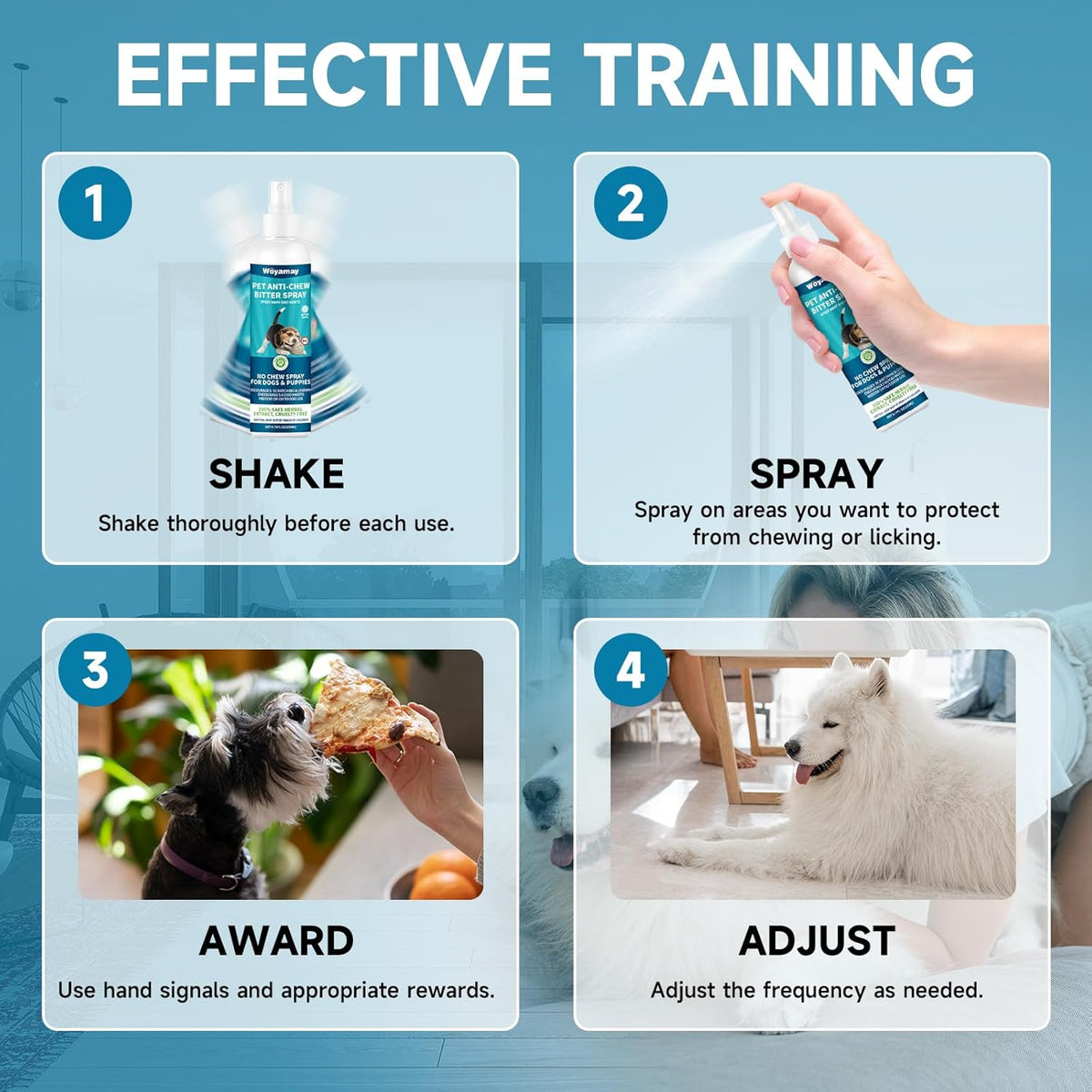 Woyamay anti-chew spray for puppy training