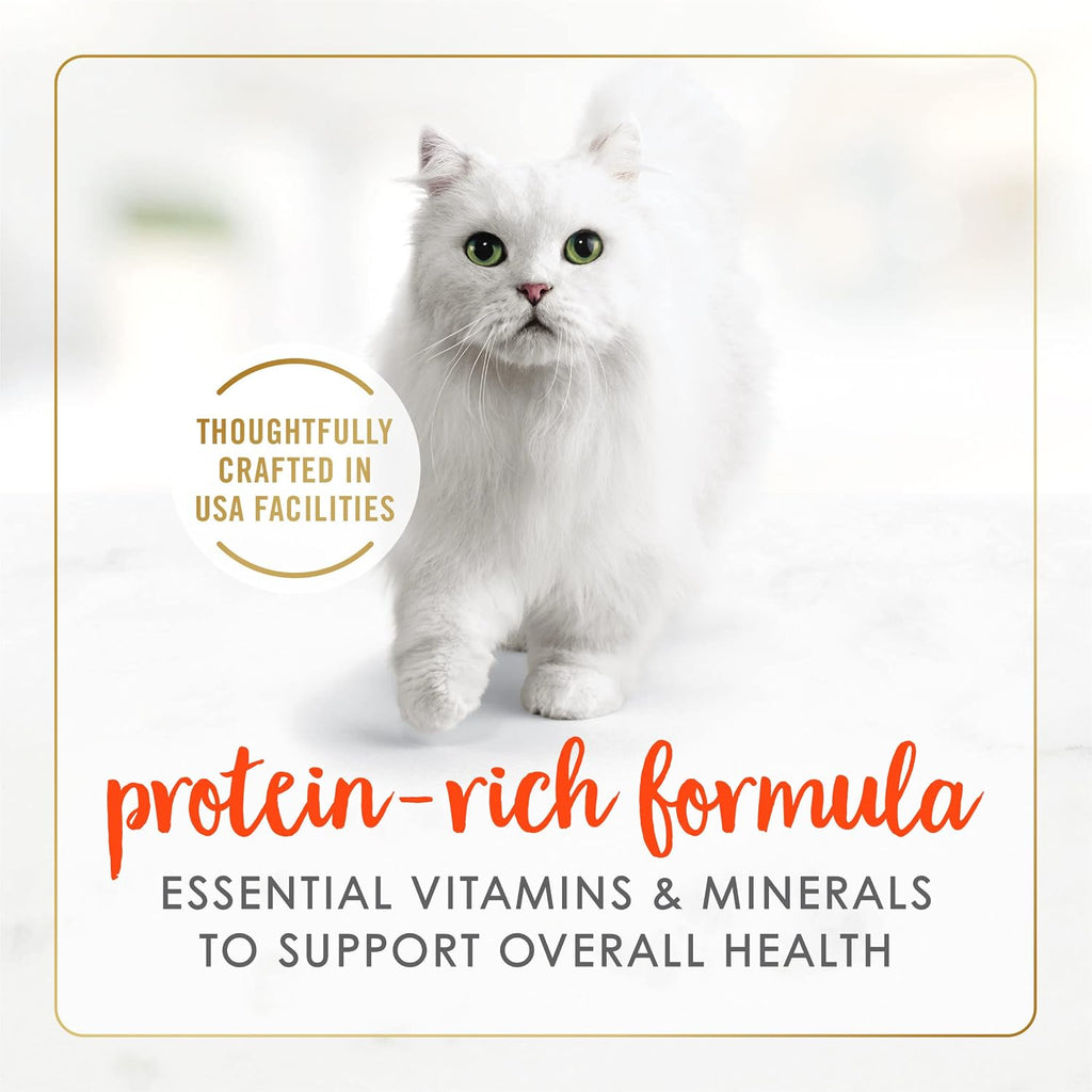 Purina Fancy Feast grain free salmon cat food cans arranged together