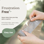 Thick twenty micron eco friendly pet waste bags for puppy walks.
