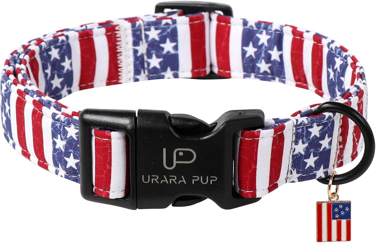 Dog Collar for Summer,Cute Pink Plaid Dog Collar,Cotton Puppy Collar with Adjustable Metal Buckle for Small,Medium,Large Girl Boy Dog - Image 15