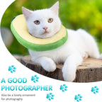 Pack of two Frienda cat recovery collars laid out together.