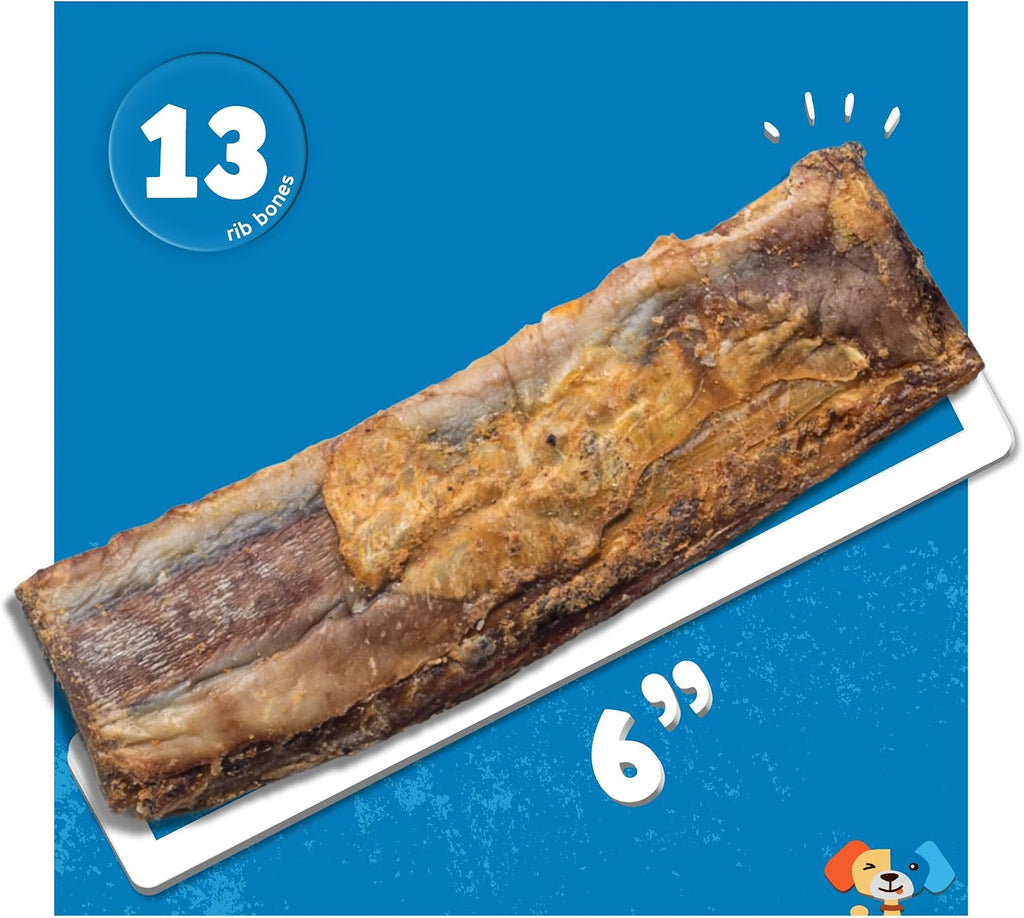 Jack and Pup beef rib bones for dogs in branded box