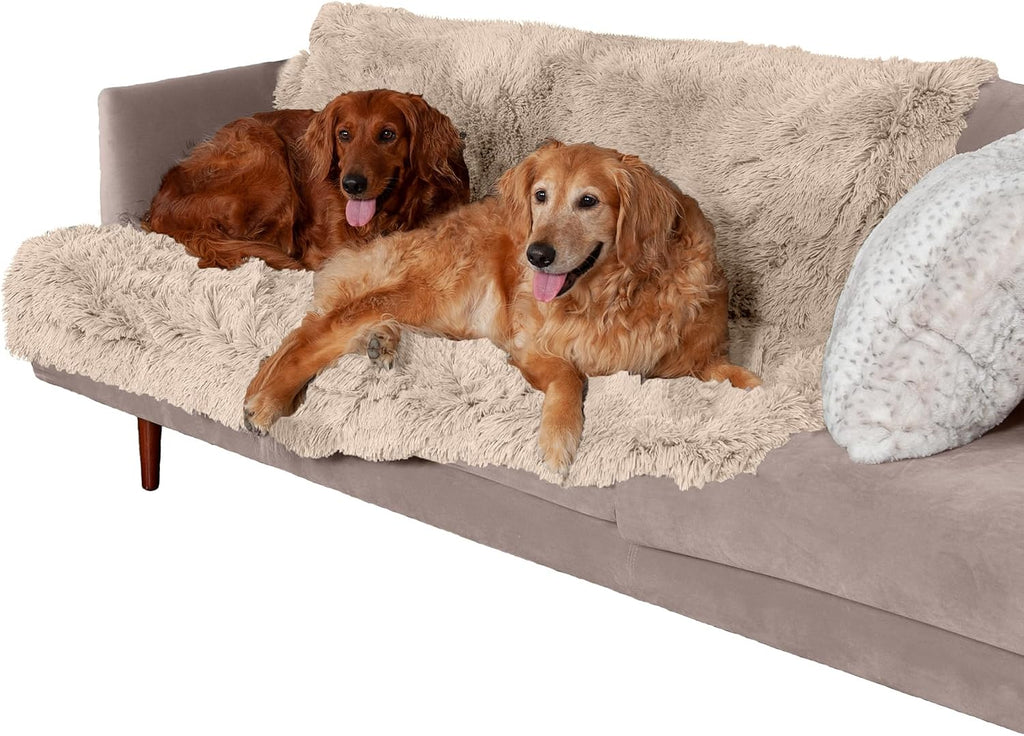 Furhaven Waterproof Throw Blanket for Dogs & Indoor Cats, Washable - Shaggy Plush Calming Long Faux Fur & Velvet Dog Blanket - Mist Gray, XL - Image 10