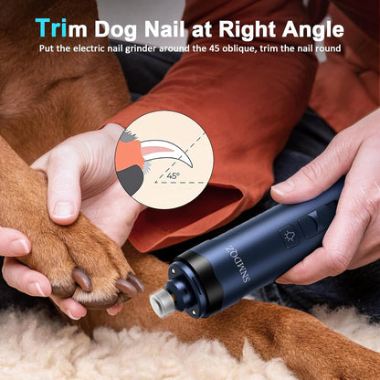 Rechargeable dog nail file with USB cable