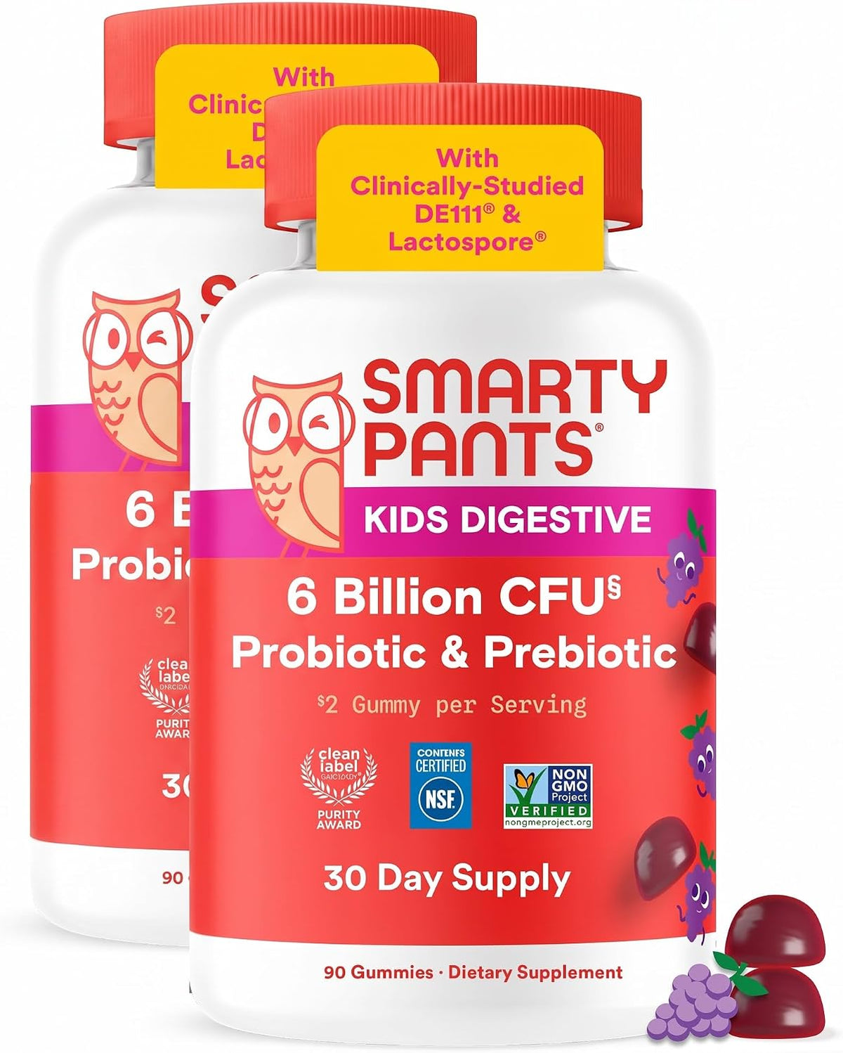 SmartyPants Kid Probiotic & Prebiotic Gummies, Gut Health Supplement, 60 Ct - Image 14