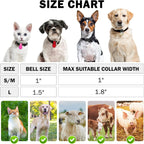 Gold and silver plated steel sled bells for pet tracking