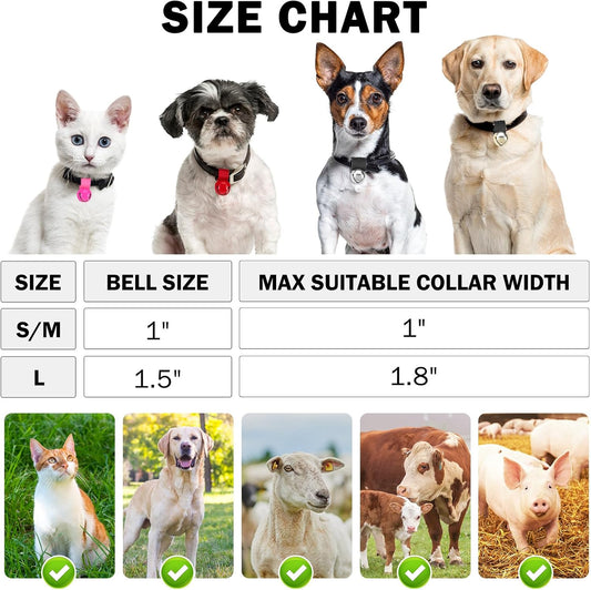 Gold and silver plated steel sled bells for pet tracking