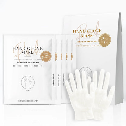 Dlux Professional Moisturizing Hand Mask Gloves 5 Pack front view