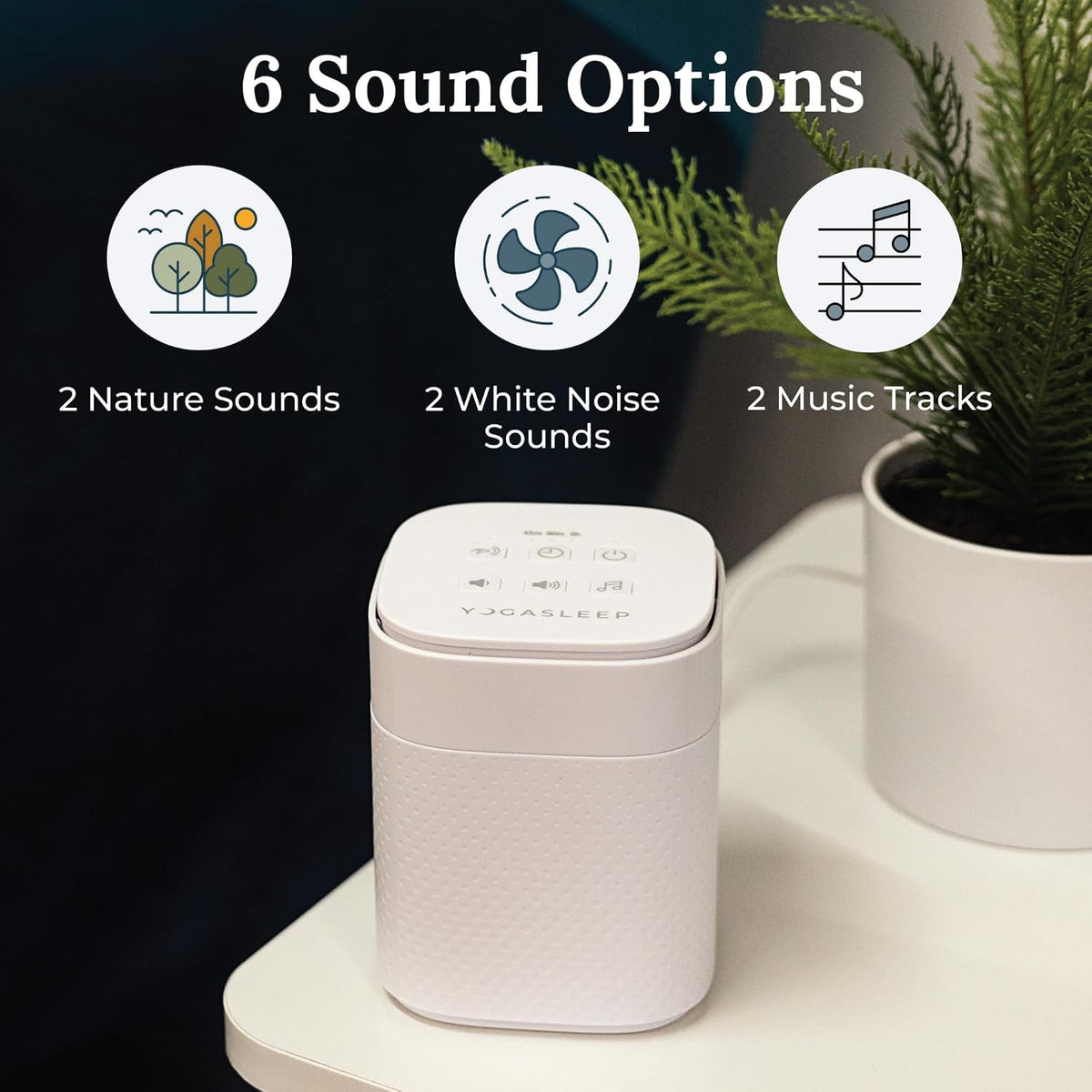 Yogasleep white noise device for anxious dogs during thunderstorms and fireworks