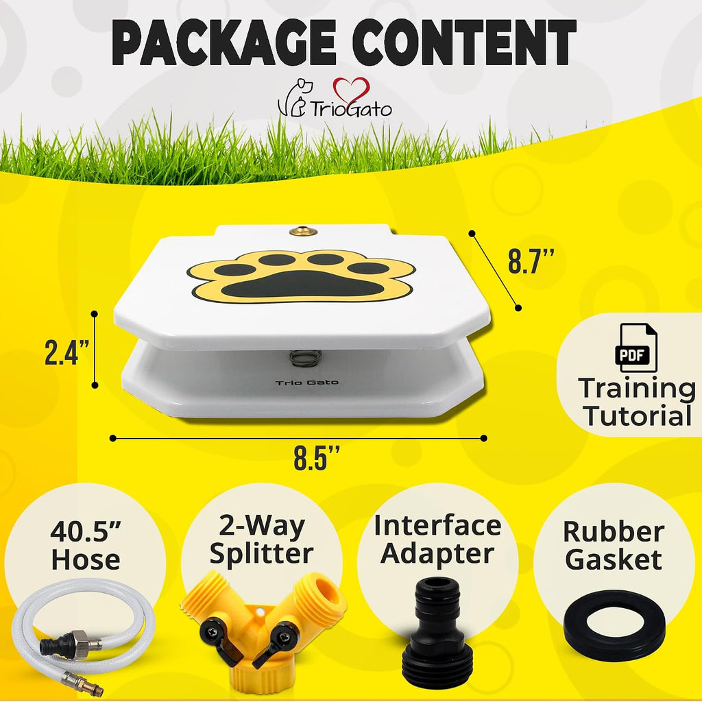Trio Gato pet water fountain with Y-connector