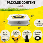 Trio Gato pet water fountain with Y-connector
