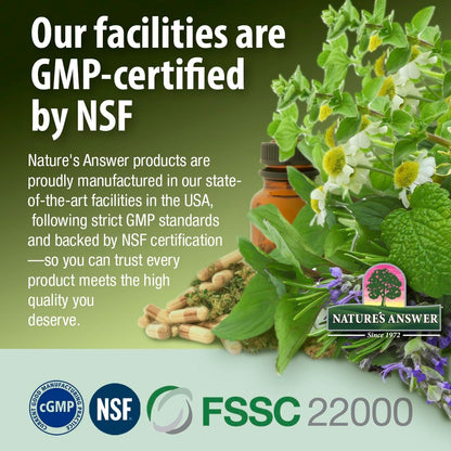 Authentic USA imported Nature's Answer barberry supplement for holistic wellness