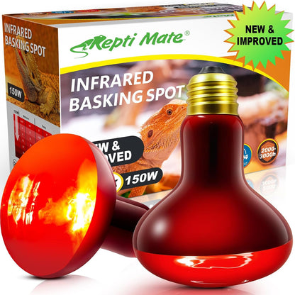 Wacool Terra dual pack infrared basking spot lights side by side view