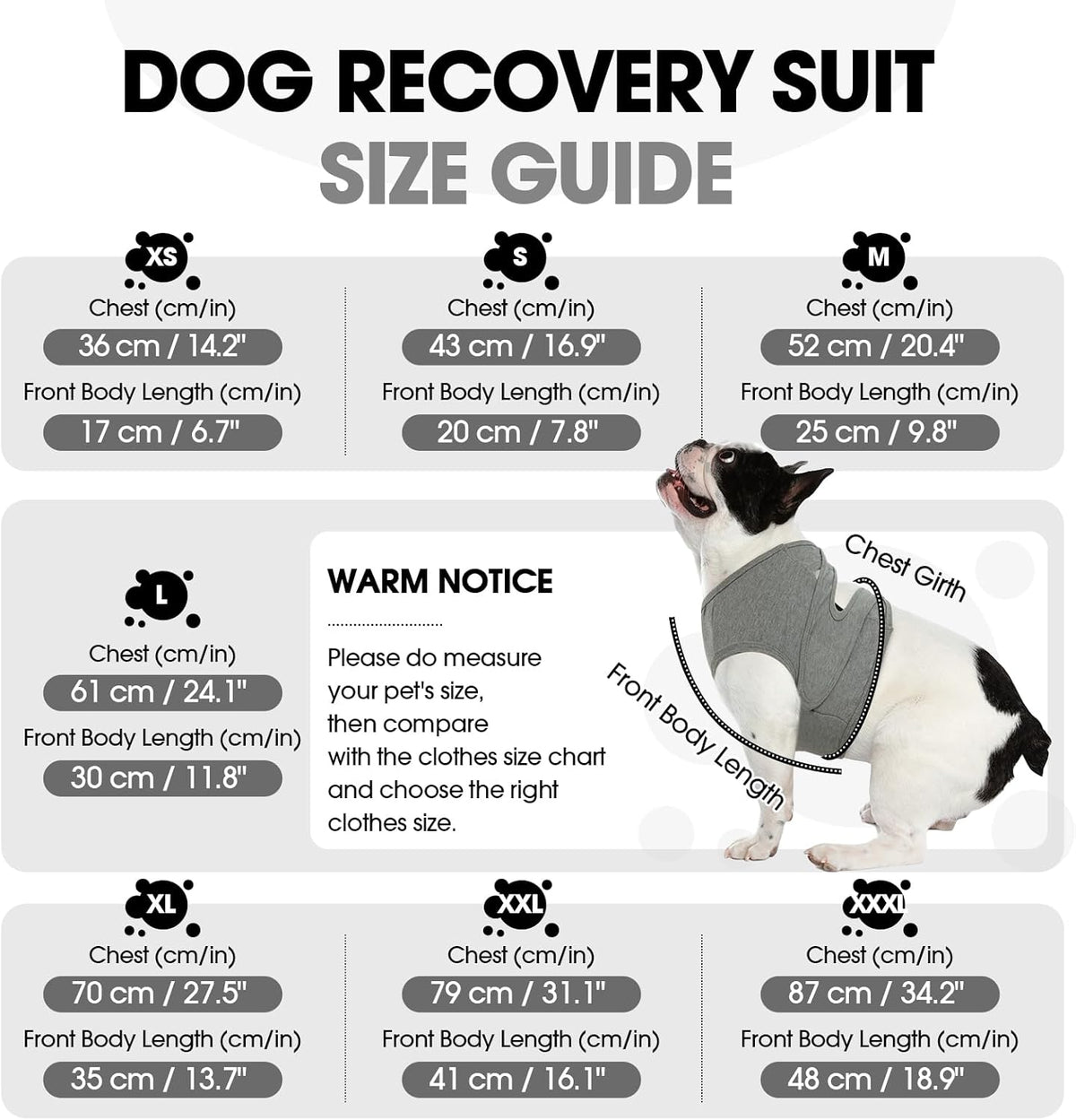 Side view of dog wearing breathable anti-licking recovery vest