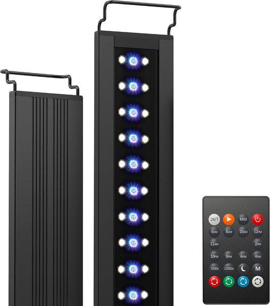 Nicrew C10 24/7 LED Aquarium Light front view