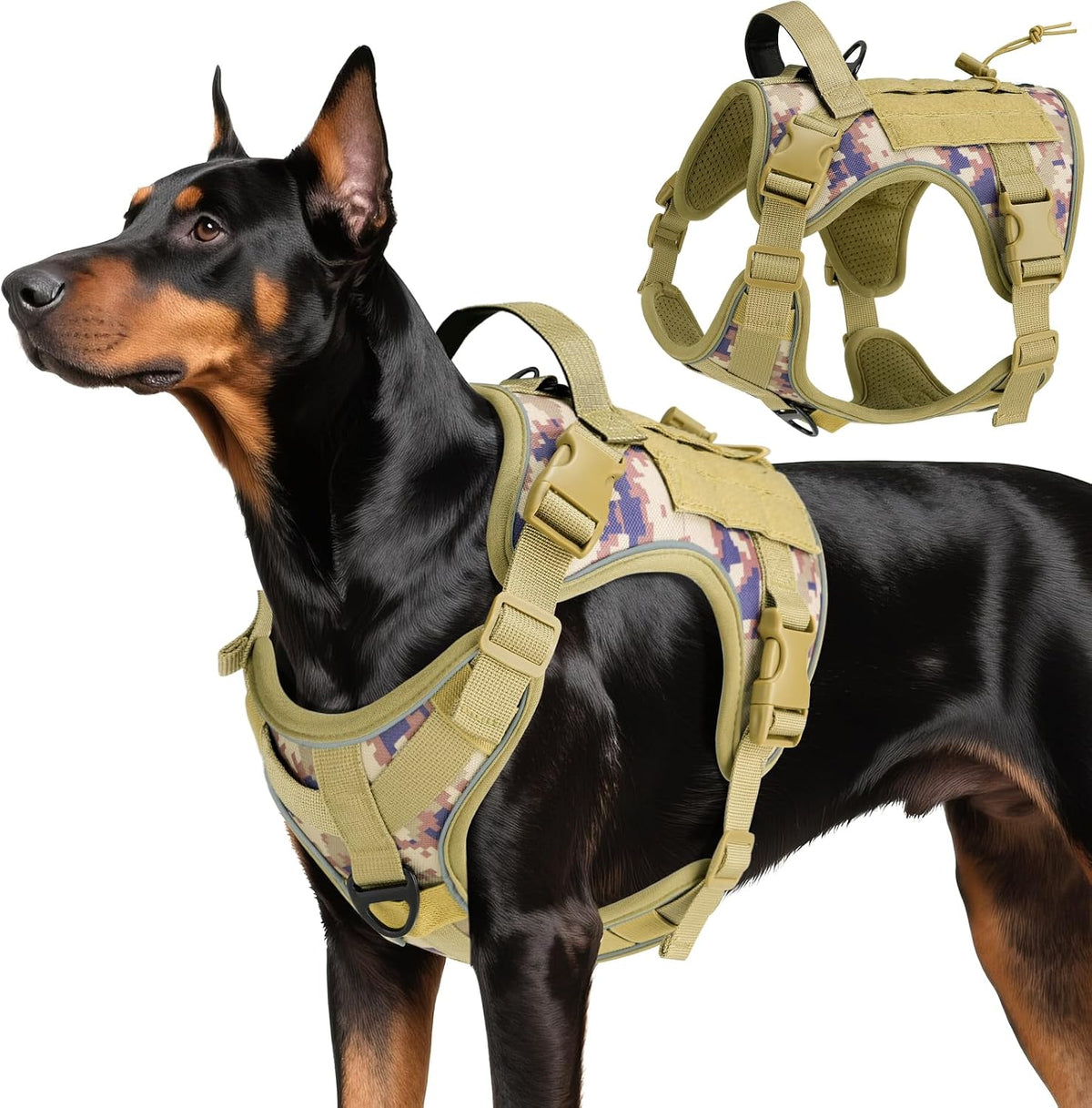 VavoPaw dog safety vest harness in black packaging
