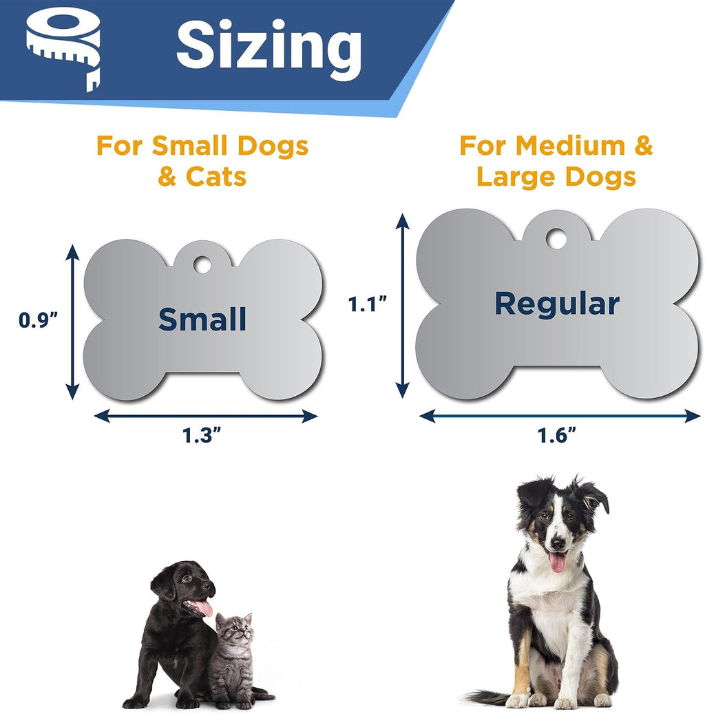 GoTags customized pet collar accessories displaying deep high definition lettering
