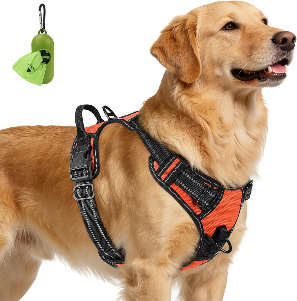 Joytale premium padded dog training harness showing front chest ring