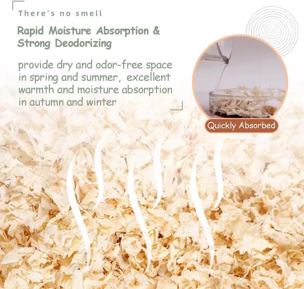 Manon Rosa bedding texture for bird cages and rabbit litter