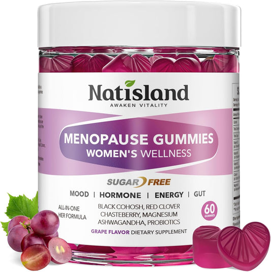 Natisland Menopause Support Gummies front view packaging