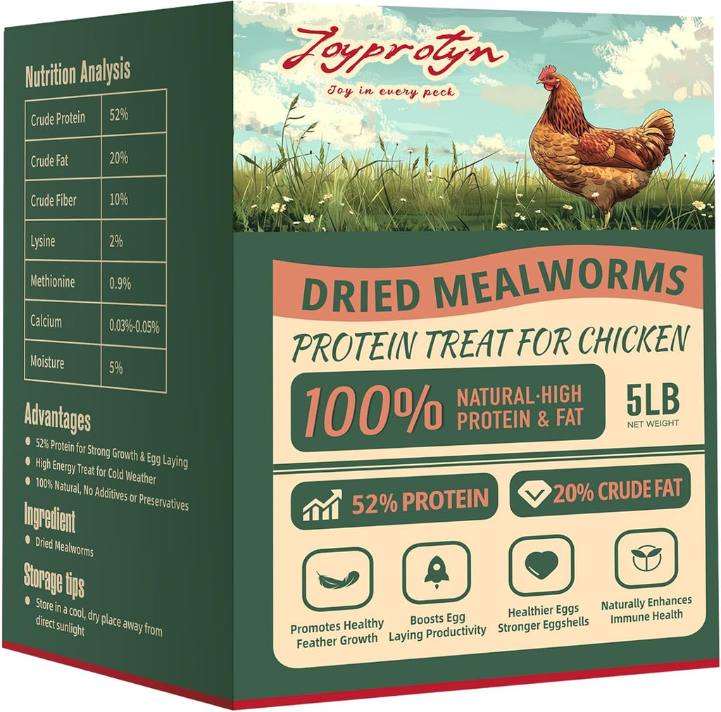 5LB Non-GMO Dried Black Soldier Fly Larvae for Chickens - 85X More Calcium Grubs Than Mealworms for Strong Eggshells & Healthy Growth - High Protein for Chickens, Birds, Ducks, Geese & Pets - Image 13